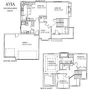 The Avia: 3 bed, 4bath, 2348 sq ft floor plan