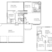 The Birchview: 4 bed, 2 bath floor plan
