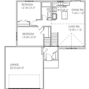 Floor plan of a move-in ready home in Clearwater, MN located at 1004 Nicole Avenue.